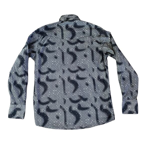 Ace of Diamonds Western Pearl Snap Shirt Size M Long Sleeve Cowboy Button Down - Picture 2 of 3